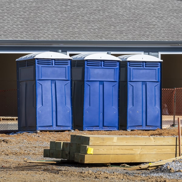 how do you ensure the portable toilets are secure and safe from vandalism during an event in Herreid